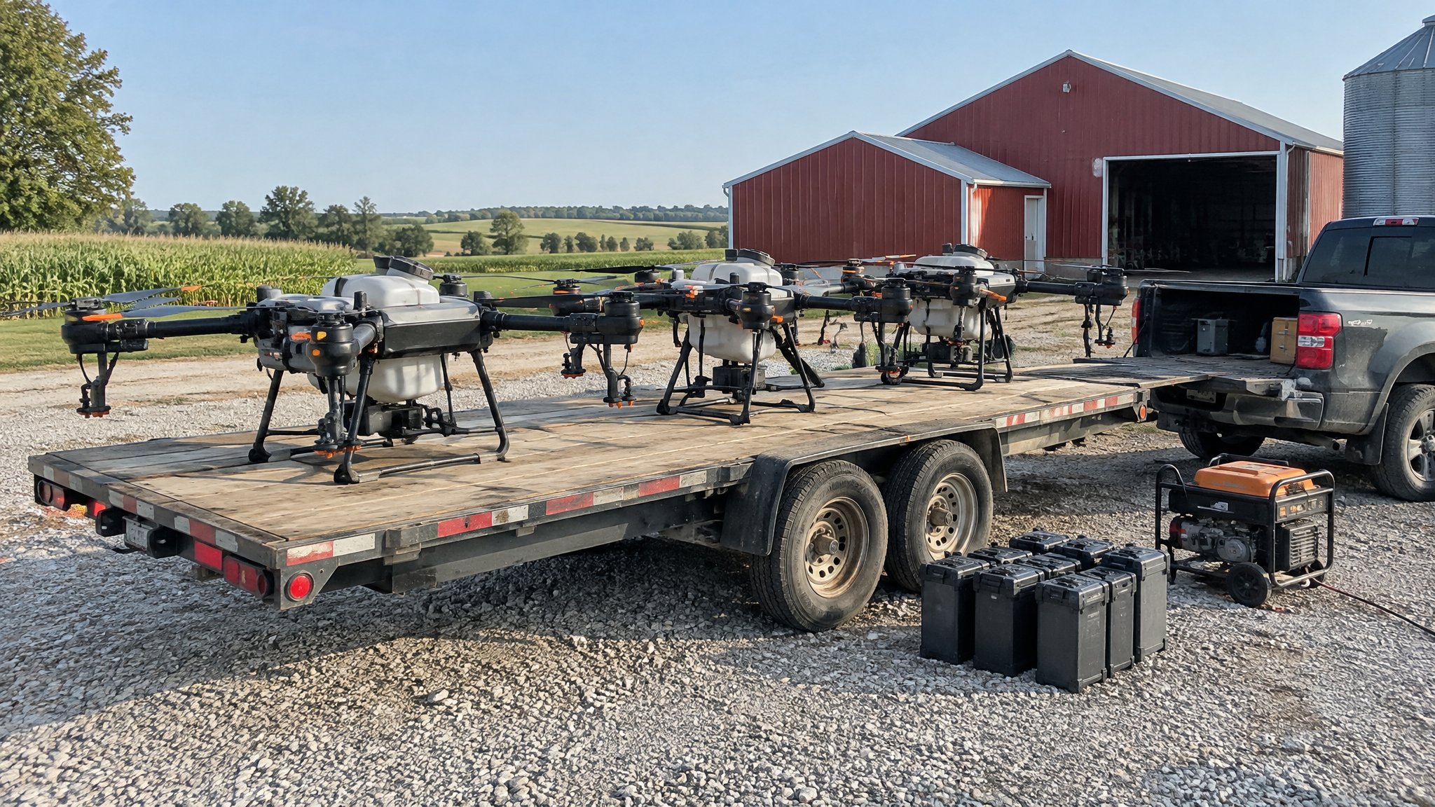Drone photo illustrating: Buy, Lease or Hire an Agricultural Drone?