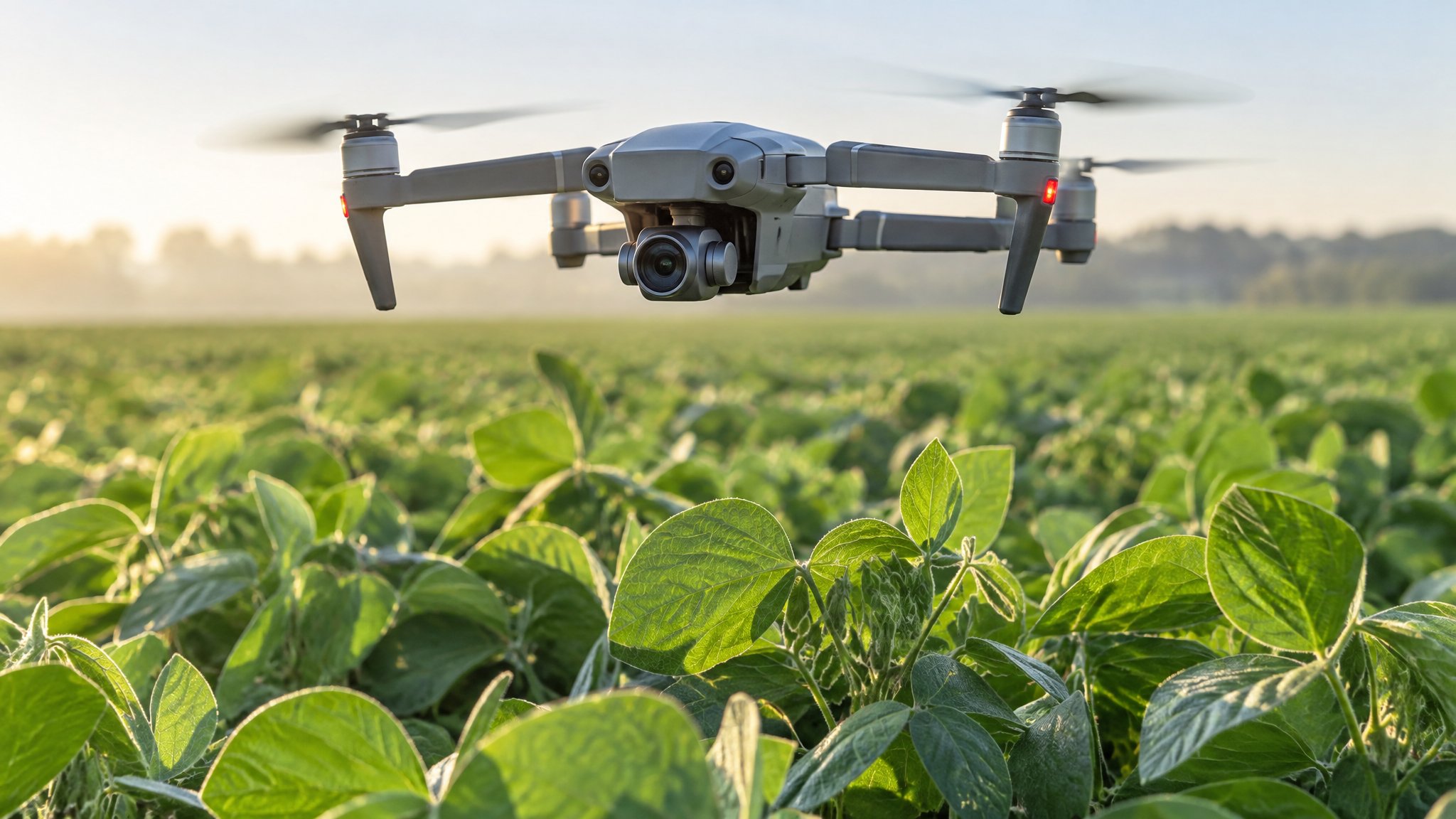 Drone photo illustrating: Farm-Data Privacy for Drone Projects